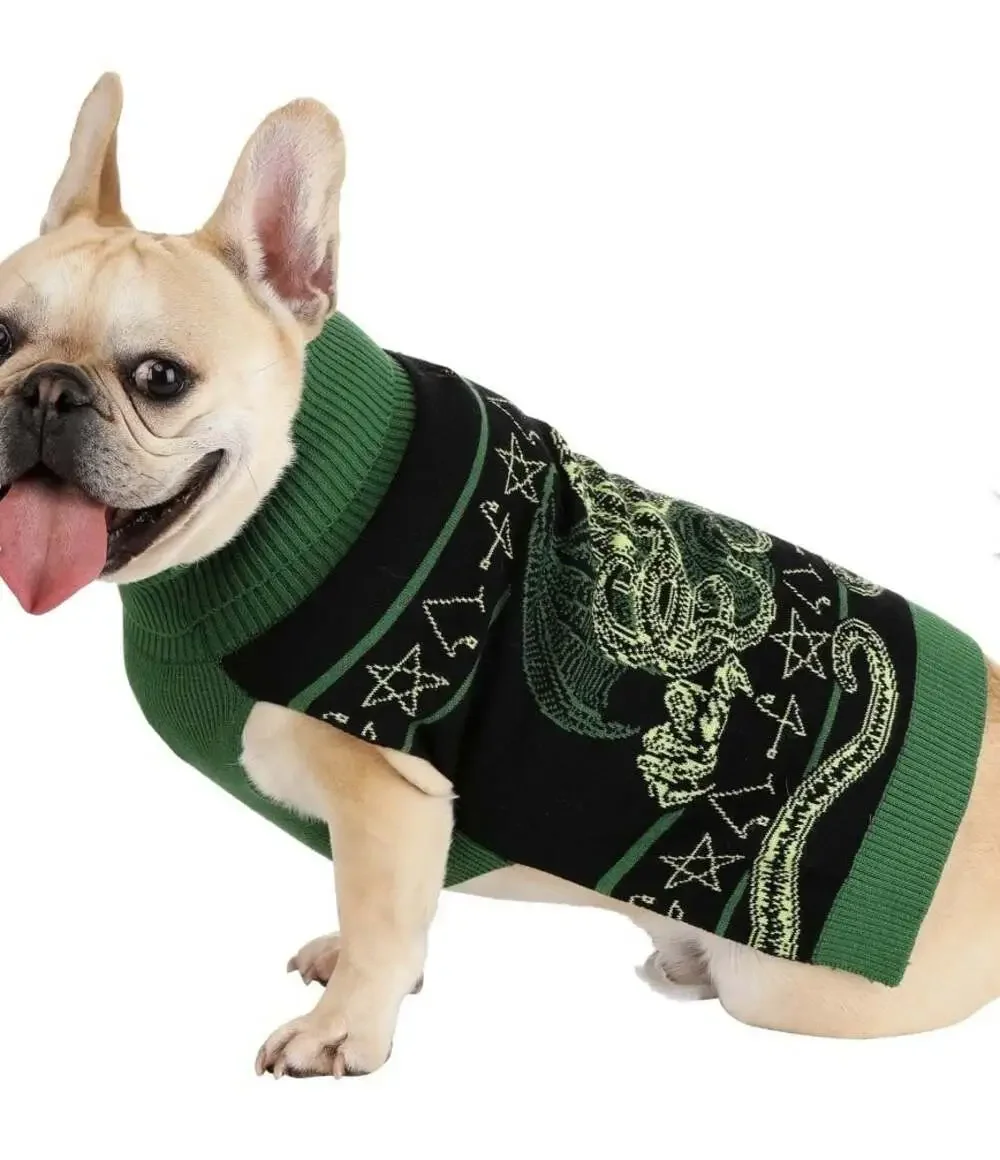 Cthulu Dog Ugly Christmas Sweater New NWT Funny Excellent Xmas Noel Horror Small
